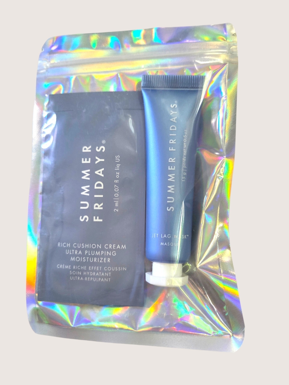 Summer Fridays Travel Skincare Duo Jet Lag Mask & Rich Cushion Cream